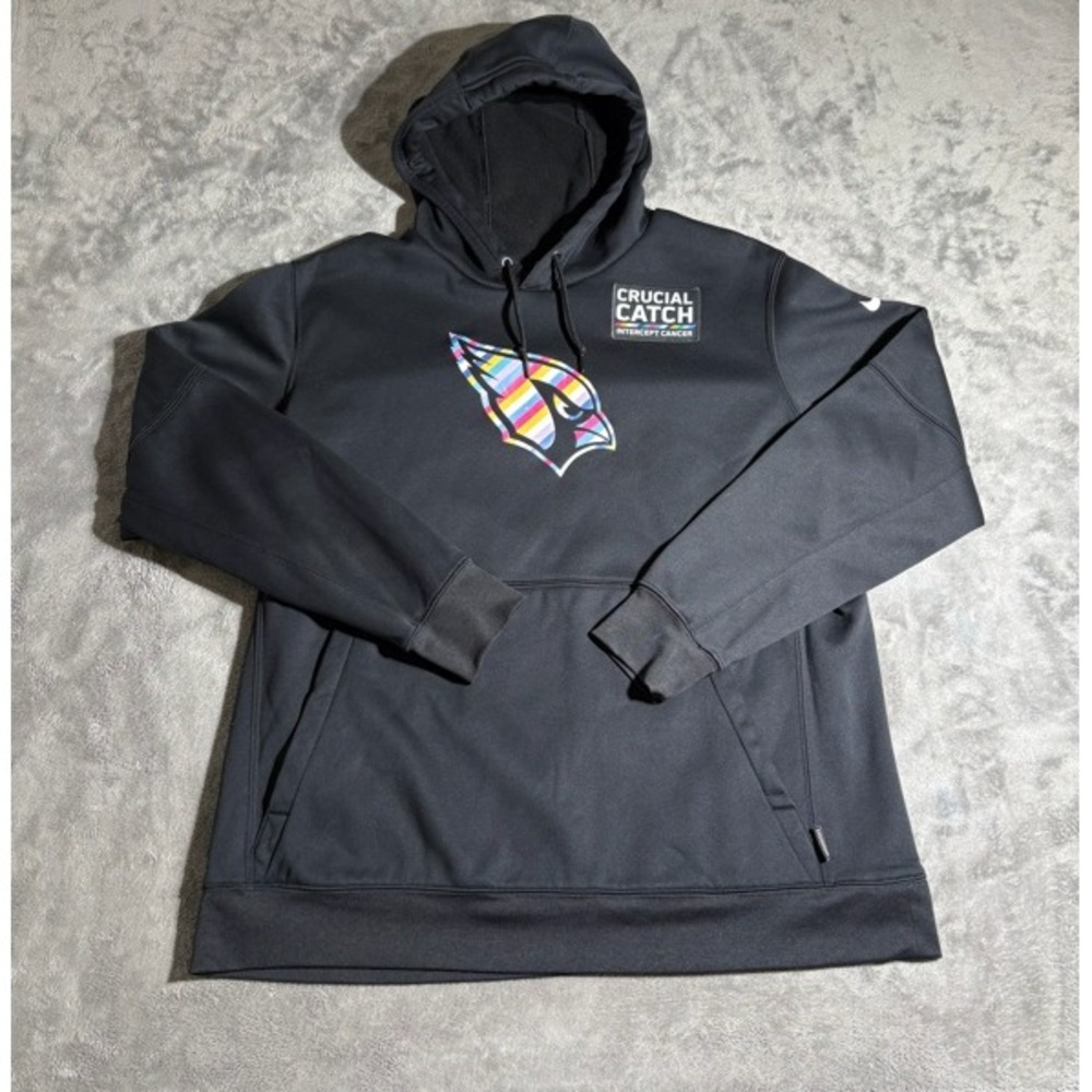 Arizona Cardinals Hoodie - Mens XL - Crucial Catch Intercept Cancer - Nike